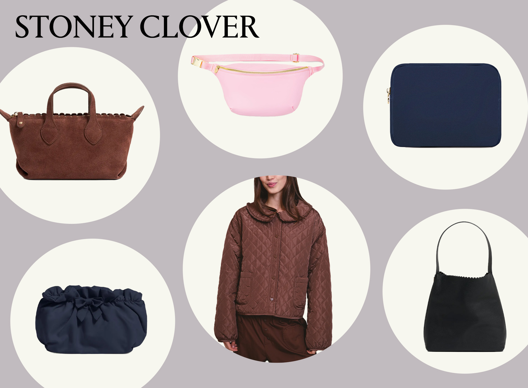 Collage of Stoney Clover Lane products