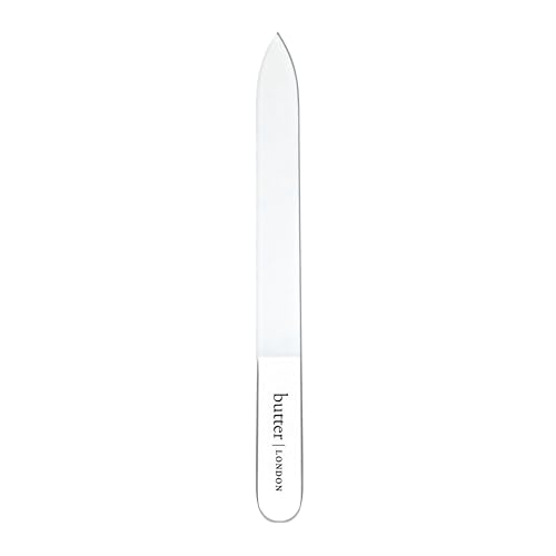 Butter London Glass Nail File, Signature Glass Collection - Professional Nail Filers for Natural Nails - Salon Quality Manicure Pedicure Tool &amp;amp; Products for Fingernails &amp;amp; Toenails