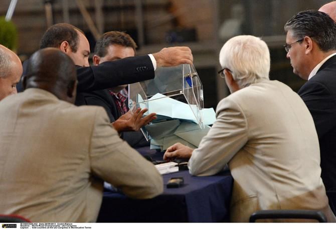 The ballots are processed