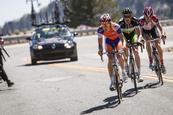 Wilco Kelderman, Pieter Weening and Jeremy Vennell formed a late escape