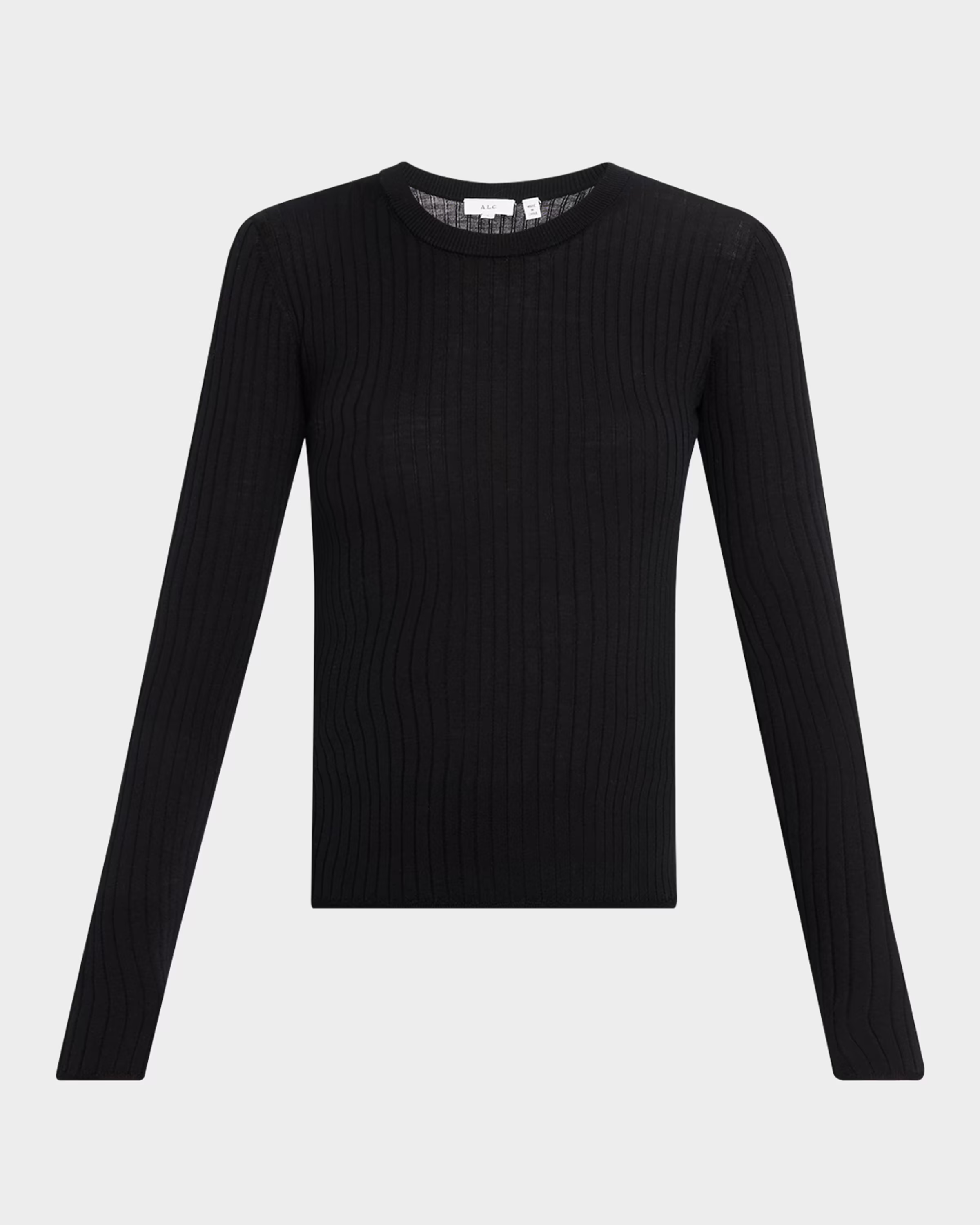 A.L.C., Kyle Ribbed Wool Long-Sleeve Top