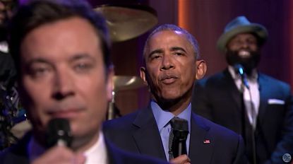 Jimmy Fallon, Obama slow-jam the news