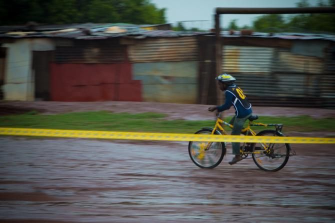 The Qhubeka bike isn't bad for these conditions