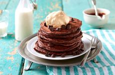 Double chocolate chip pancakes
