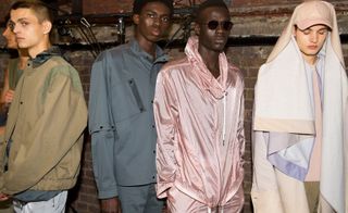 Qasimi S/S 2020 males modelling jackets