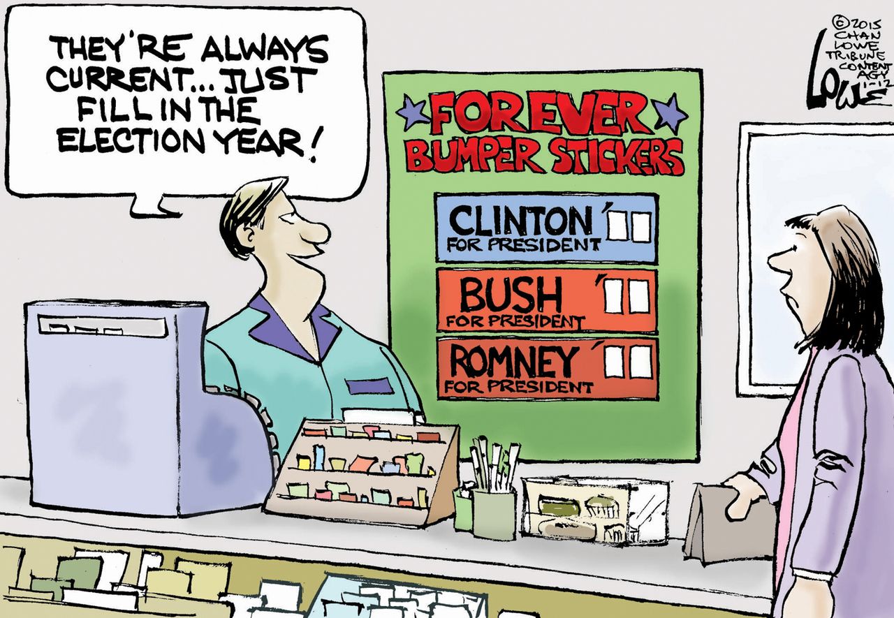 Political cartoon presidential election repeats