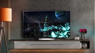 A product shot of the LG C2, one of the best TVs for PS5