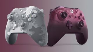 Xbox Phantom Magenta and Arctic Camo Controllers