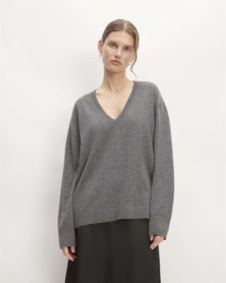 the Cashmere Relaxed V-Neck