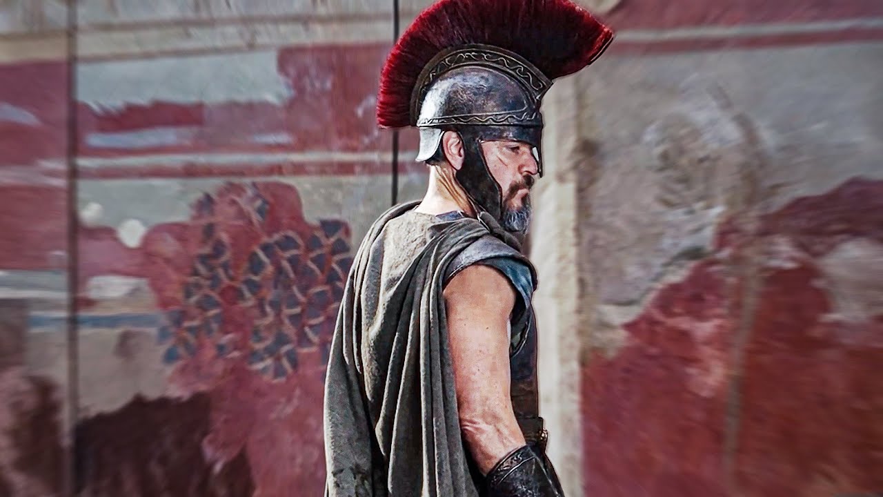 Matt Damon's Odysseus standing in 2026's The Odyssey movie