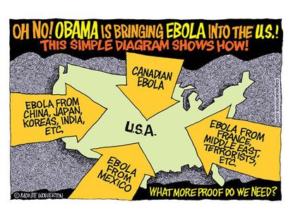 Obama cartoon Ebola