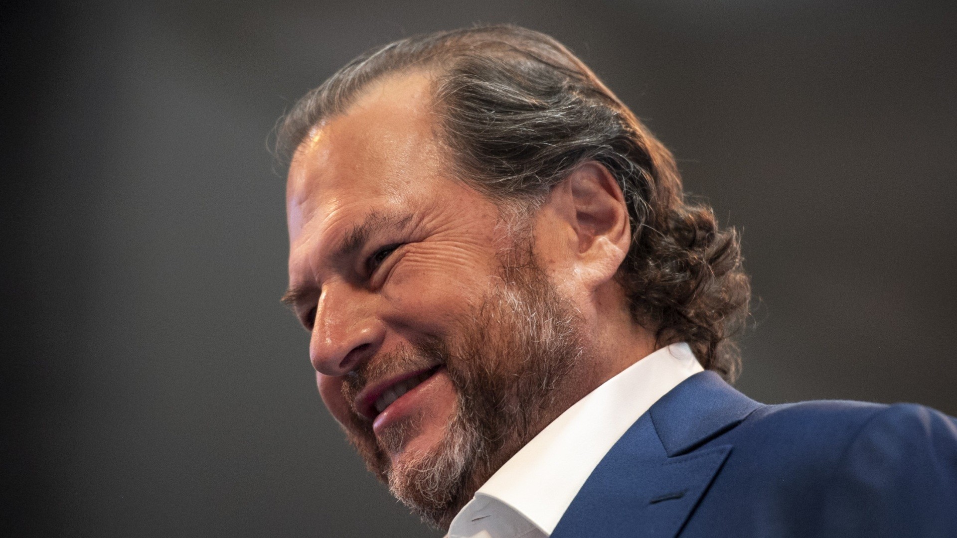 Marc Benioff, chief executive officer of Salesforce.com Inc.