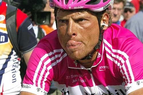 Jan Ullrich (T-Mobile Team) licking his lips with thoughts of July.