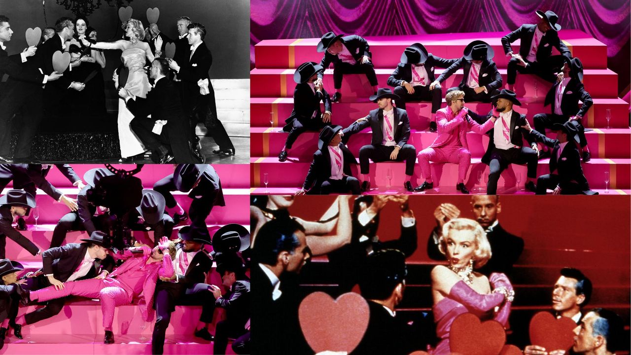 Ryan Gosling parodies Marilyn Monroe in Gentlemen Prefer Blondes 