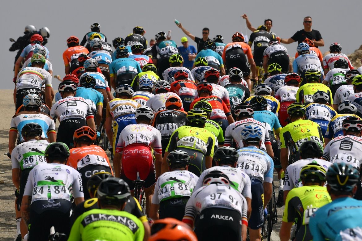 The Tour of Oman peloton