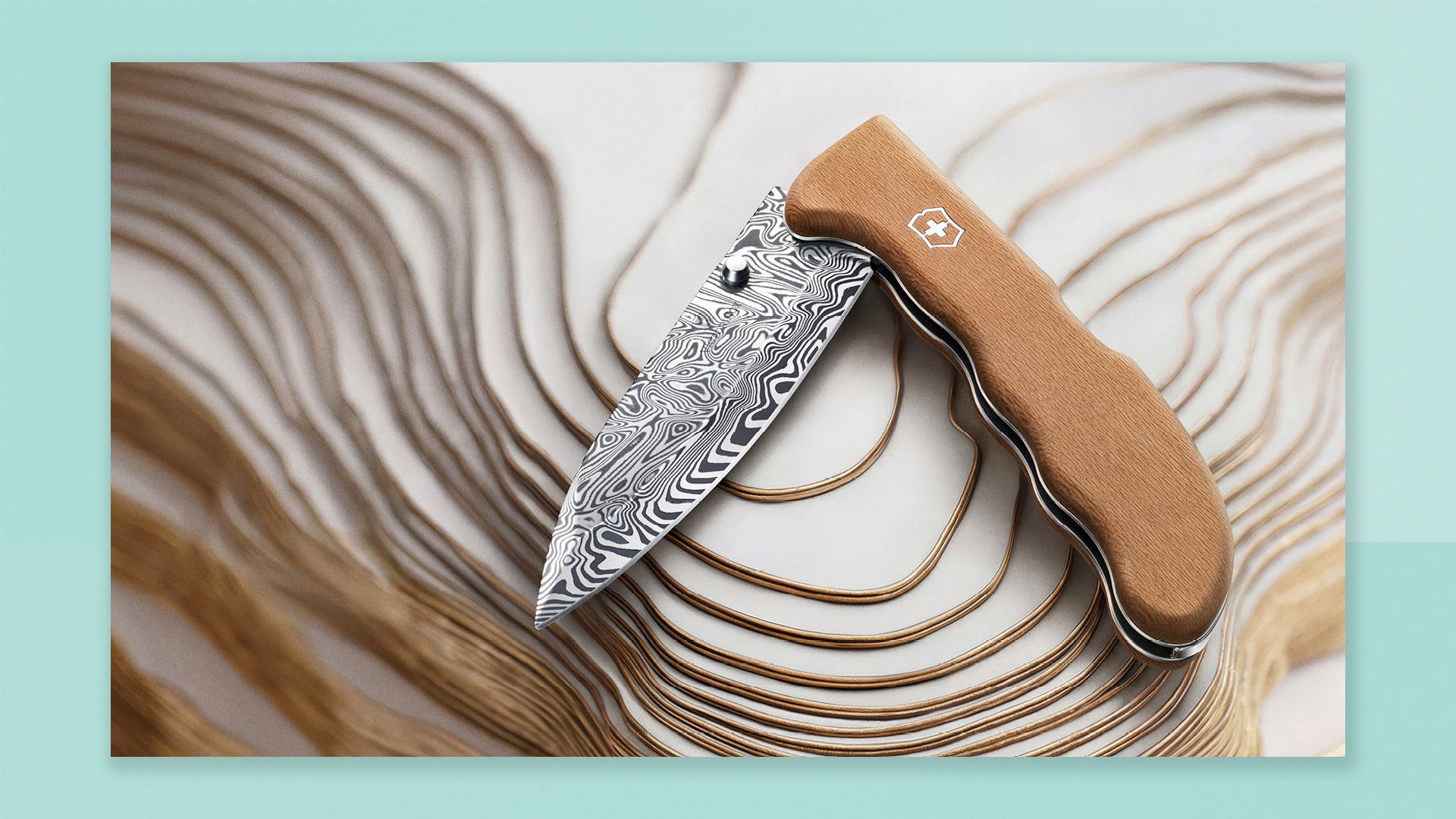 Victorinox just unveiled a 115-layer Damasteel knife and only