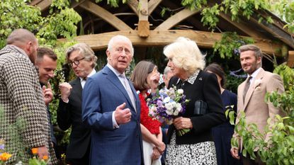 King Charles III and Queen Camilla visit the RHS and The King's Foundation Curious Garden at 2026 RHS Chelsea Flower Show