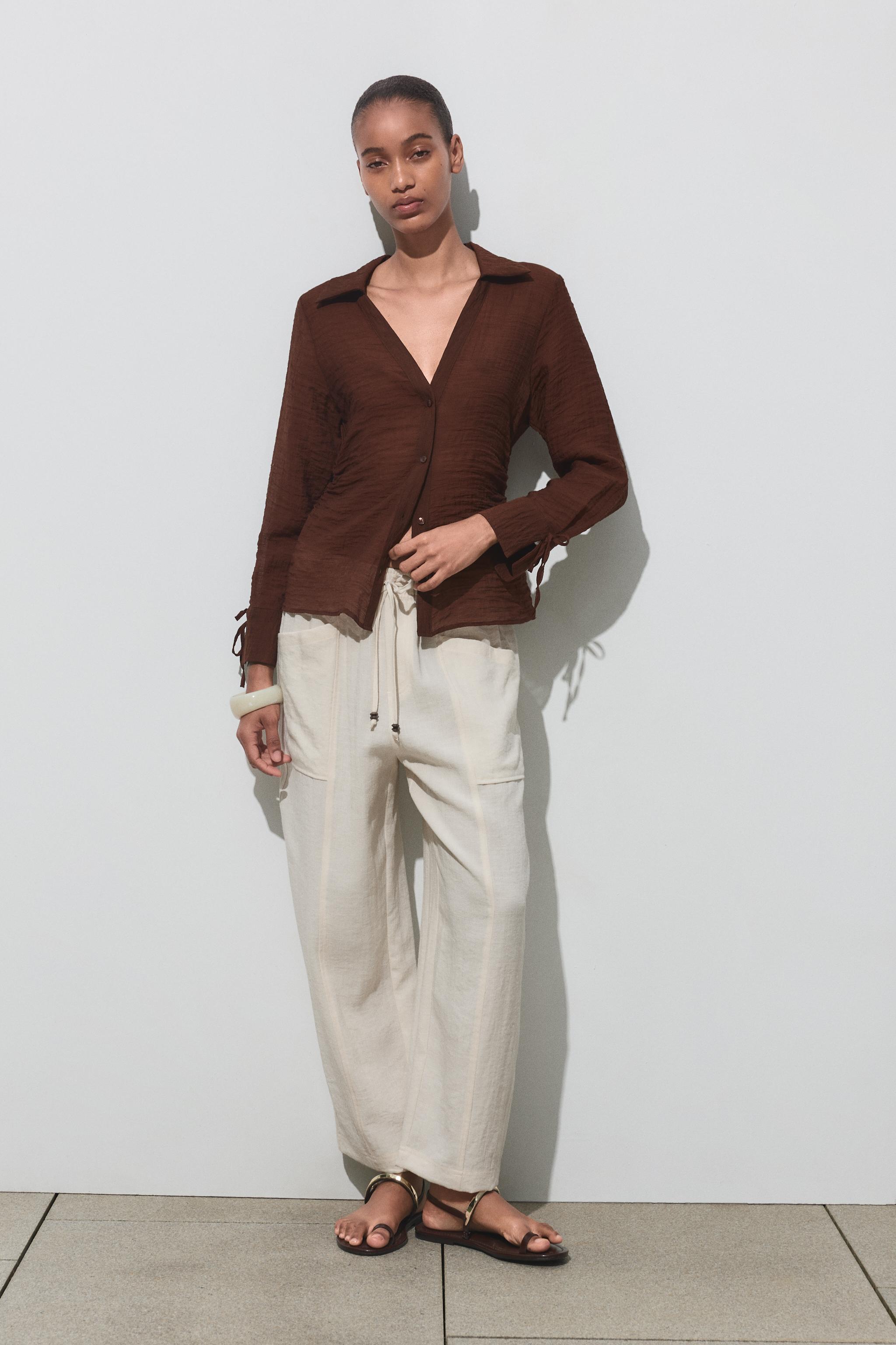Rustic Trousers With Elastic Waist
