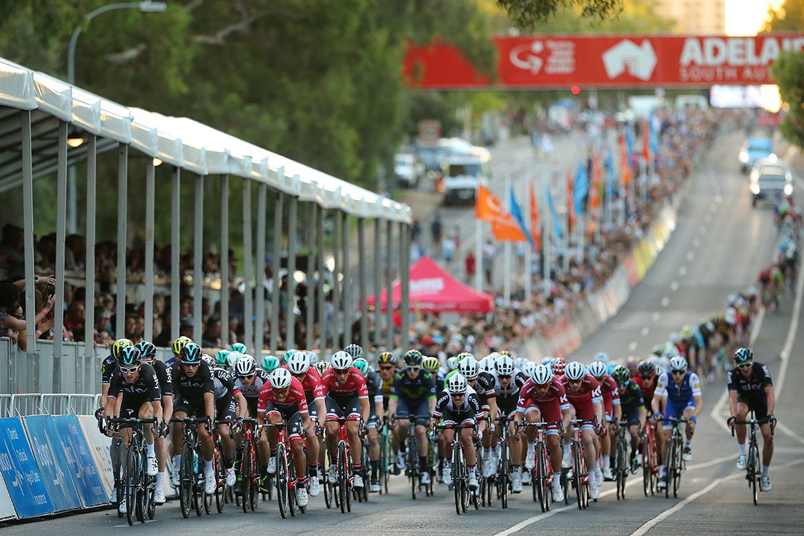 Team Sky control the bunch