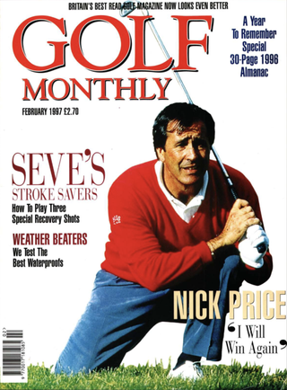 An old Golf Monthly front cover featuring Seve Ballesteros