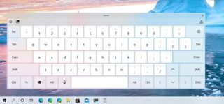 Windows 10 new touch keyboard