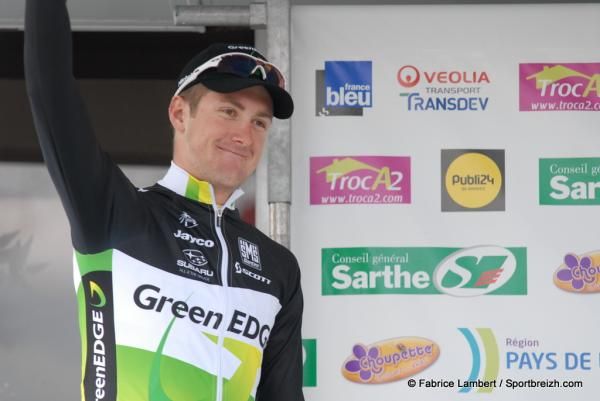 Luke Durbridge (GreenEdge) on the podium in France