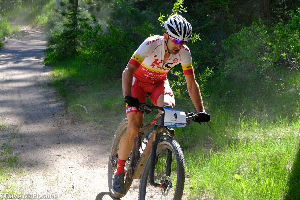 Brian Matter (Team Wisconsin) winding his way around one of the lakes