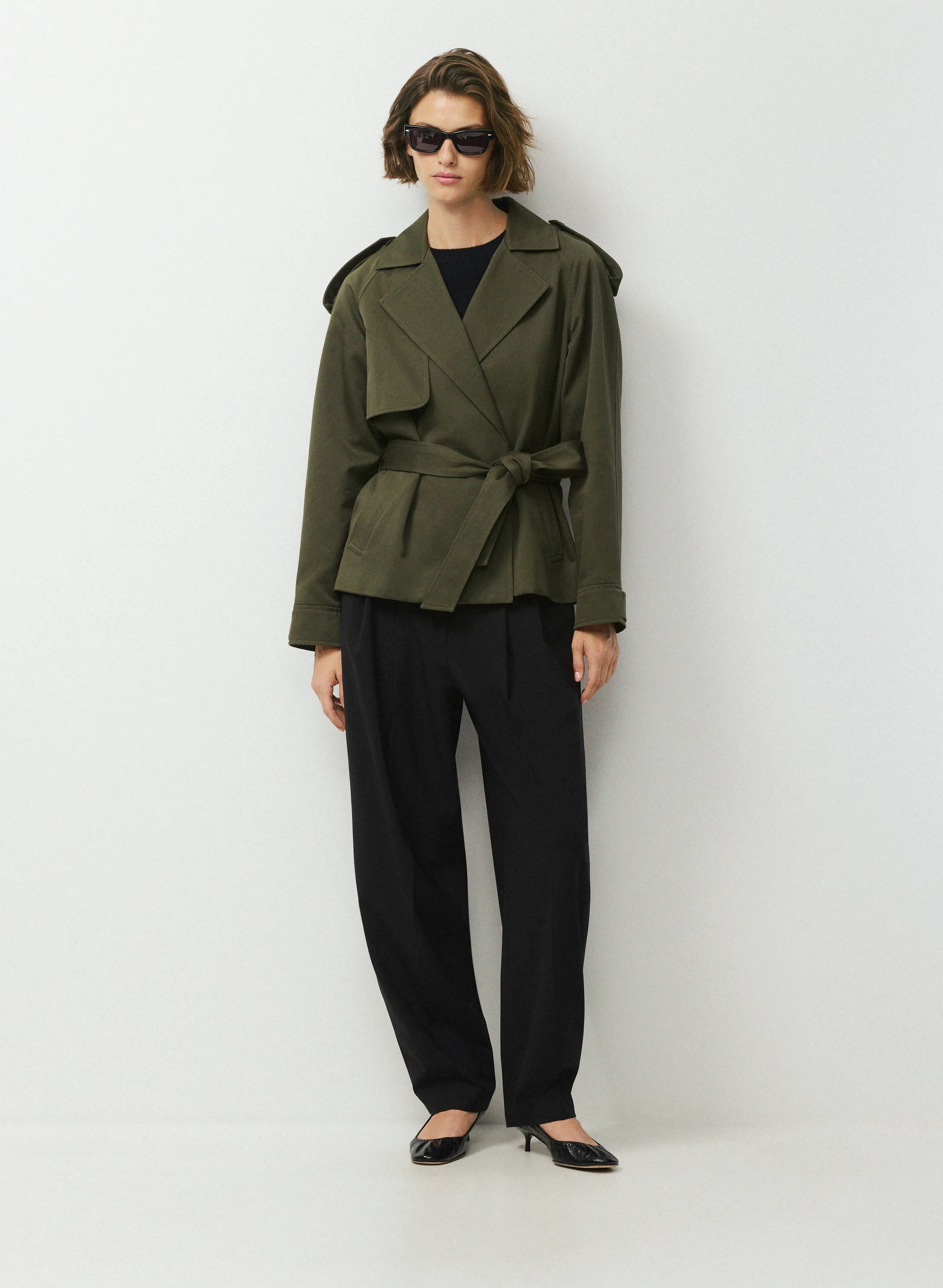 The Davis Short Trench Coat - Rich Twill