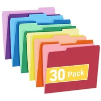 Sunee 30-pack colored manilla folders