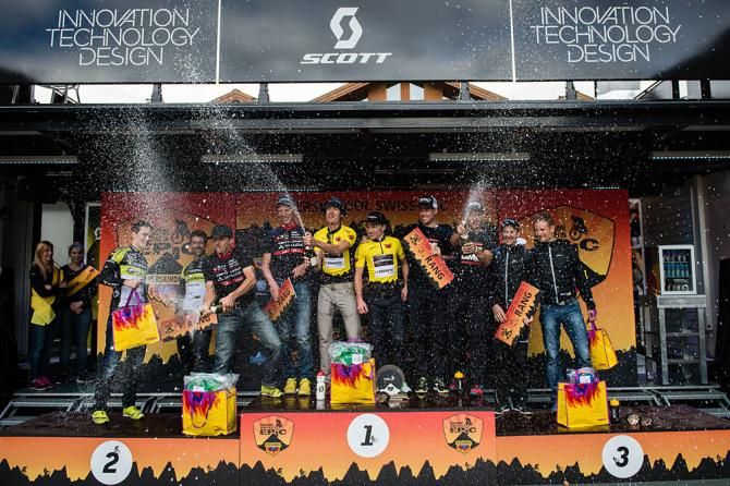 Swiss Epic men's overall podium