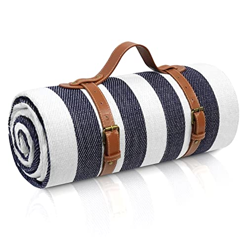 Sapsisel 80&amp;rdquo;x 80&amp;rdquo; Picnic Blanket Extra Large, Waterproof and Foldable Beach Blanket, 3-Layer Outdoor Blanket for 6 to 8 Adults, for Camping, Park, Beach, Grass, Indoors&amp;hellip;