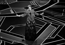 Frances McDormand accepts the Oscar for best actress