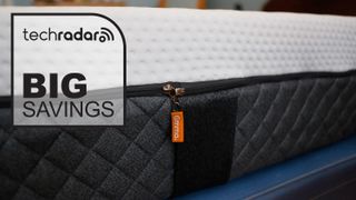 Emma NextGen Premium mattress with deals graphic overlaid