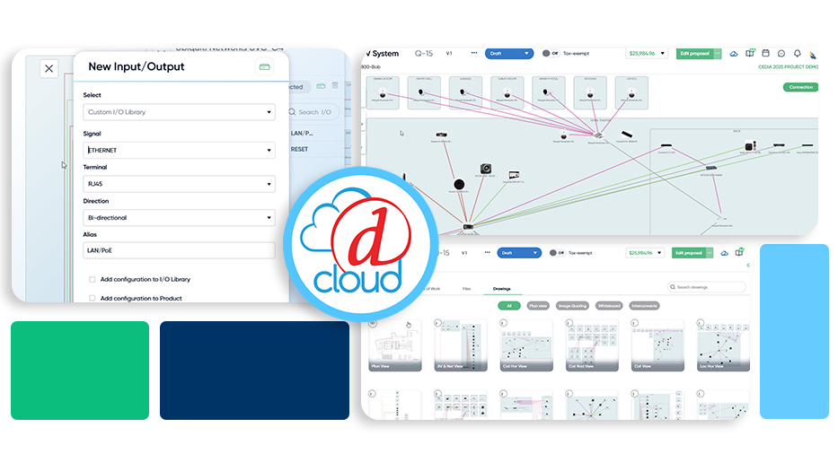 The new D-Tools Interconnect Diagrams screen. 