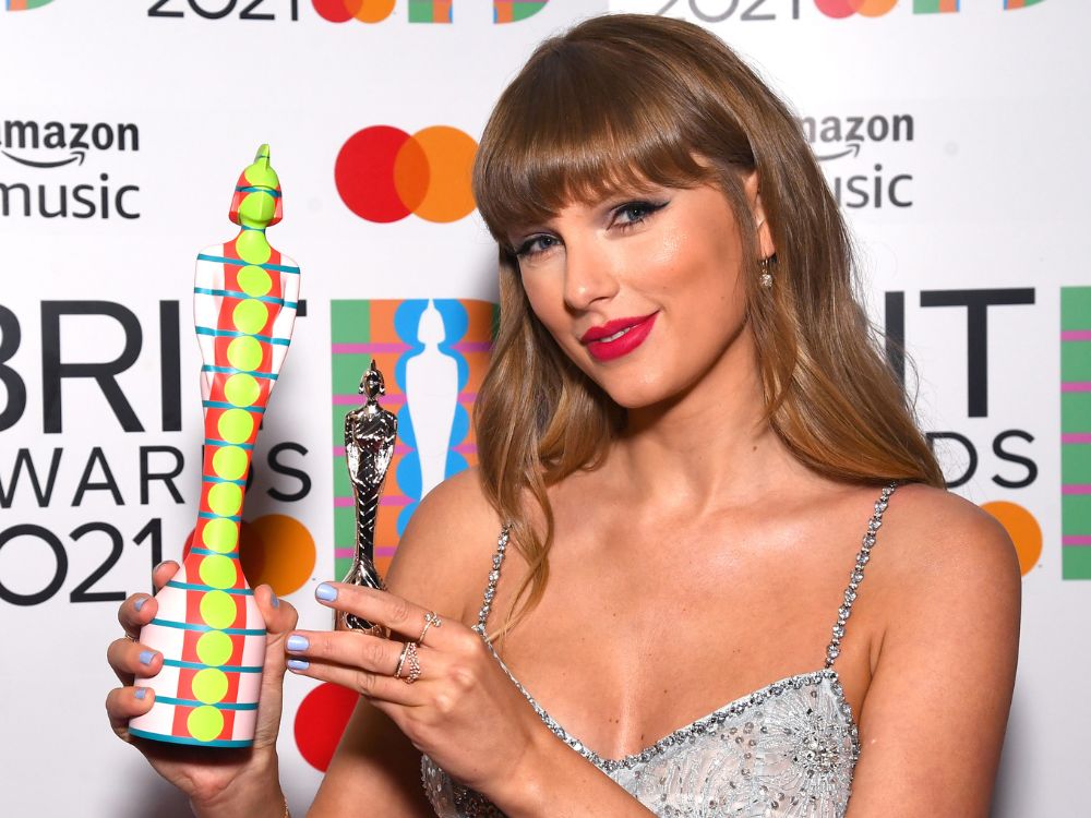 Taylor Swift attends the 2021 Brit Awards