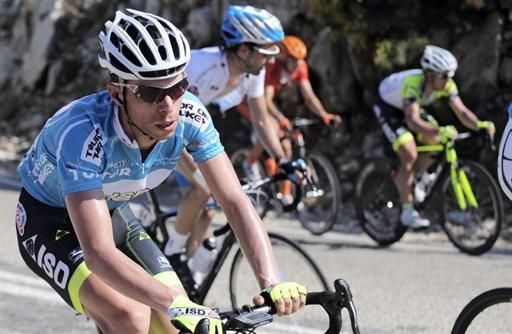 Giovanni Visconti (ISD-Neri) climbs on stage six of the Tour of Turkey