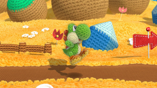 Yoshi's Wooly World saw the iconic dinosaur recreated in yarn, and this handicraft aesthetic began in Super Mario World 2.