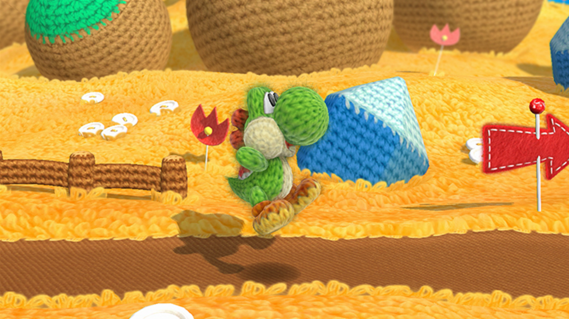 Yoshi's Wooly World saw the iconic dinosaur recreated in yarn, and that handcrafted aesthetic started in Super Mario World 2.
