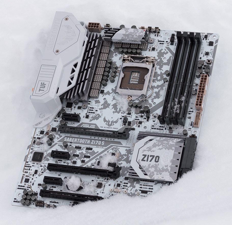 ASUS TUF Z97 Mark S Motherboard Review: The Arctic Camo