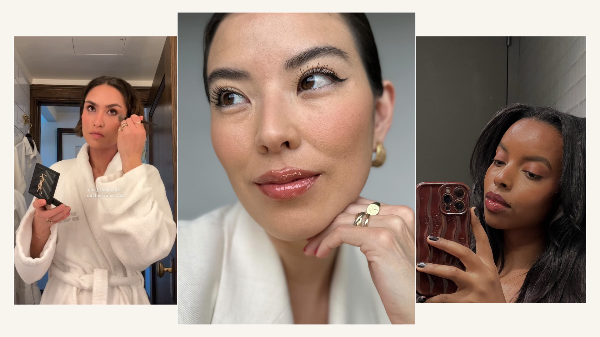 a collage with selfies of @caitlinmiyako, @mexicanbutjapanese, @aysha.sow