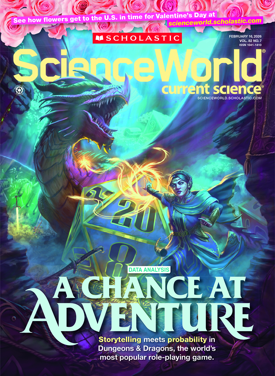 Digital art for the cover of Science World magazine