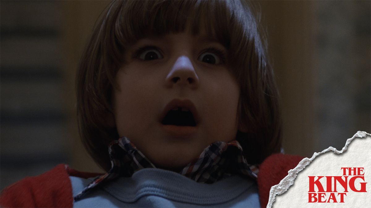 Danny Lloyd as Danny Torrance looking terrified in The Shining The King Beat