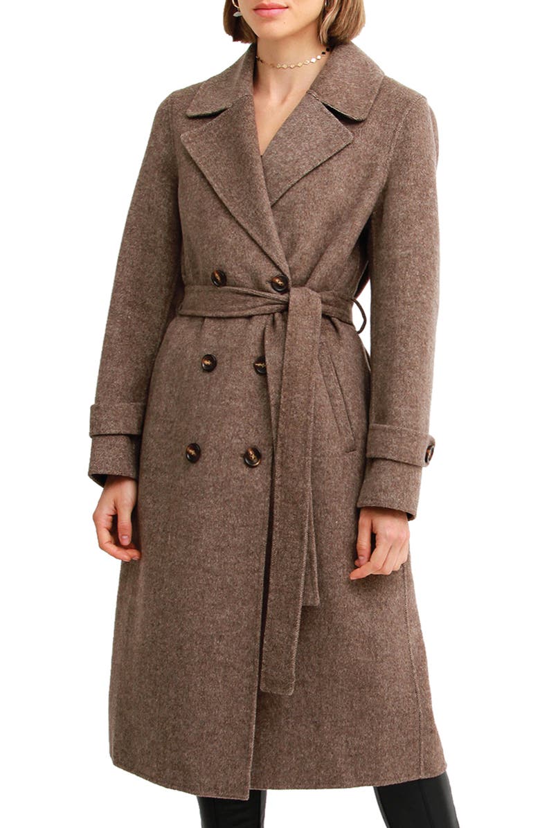 Front Runner Belted Wool Blend Coat