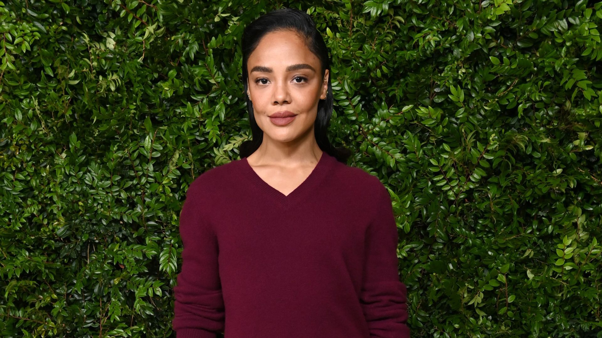 Tessa Thompson’s Slicked-Back Bun Is a Thing of Beauty