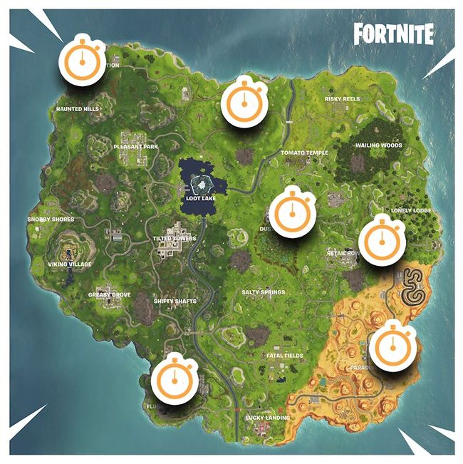 we ve marked all vehicle time trials on the map below but watch gamesradar s handy video if you need a bit more direction - fortnite time trials map