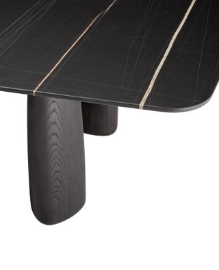 Poliform black marble table