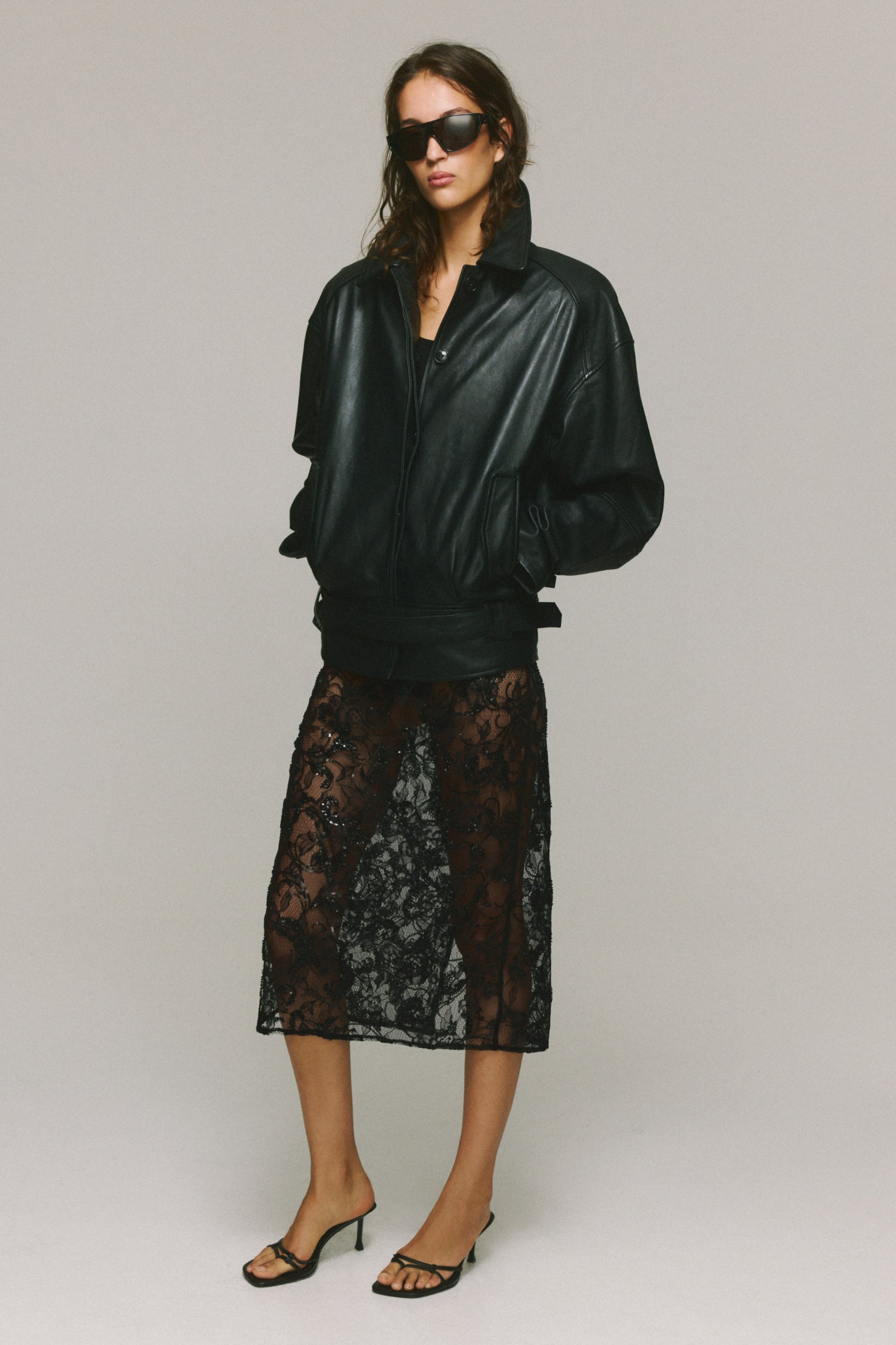 Embellished Lace Skirt