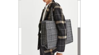 H&M Flannel Shopper Bag