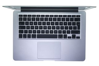 The keyboard of the 13in Thunderbolt MacBook Air