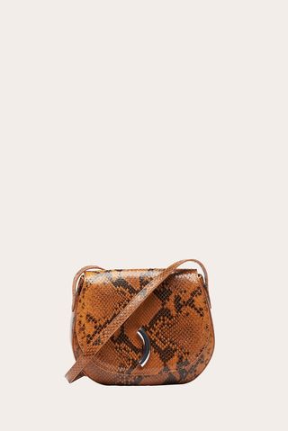 Maccheroni Saddle Bag Snake Embossed - 30% Off